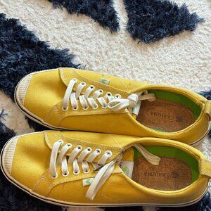 Yellow Cariuma Canvas Shoes